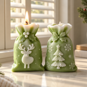 Christmas Gift Bag Decorative Candle