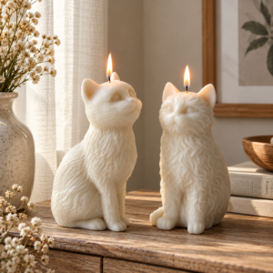 Cute 3D Cat Shaped Candle